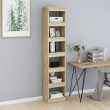 Book Cabinet/Room Divider Sonoma Oak 40x30x198 cm - Side View