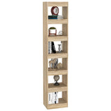 Book Cabinet/Room Divider Sonoma Oak 40x30x198 cm - Top-Down View
