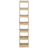 Book Cabinet/Room Divider Sonoma Oak 40x30x198 cm