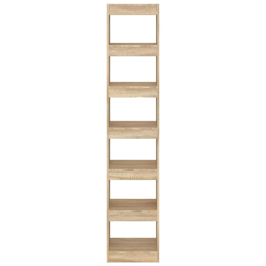 Book Cabinet/Room Divider Sonoma Oak 40x30x198 cm