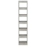Book Cabinet/Room Divider Concrete Grey 40x30x198 cm