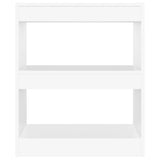Book Cabinet/Room Divider White 60x30x72 cm