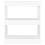 Book Cabinet/Room Divider White 60x30x72 cm