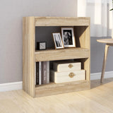Book Cabinet/Room Divider Sonoma Oak 60x30x72 cm - Side View