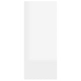 Book Cabinet/Room Divider High Gloss White 60x30x72 cm