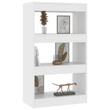 Book Cabinet/Room Divider White 60x30x103 cm Engineered Wood - Top-Down View