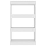 Book Cabinet/Room Divider White 60x30x103 cm Engineered Wood - 45-Degree Angle