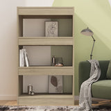 Book Cabinet/Room Divider Sonoma Oak 60x30x103 cm Engineered Wood - Side View