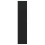 Book Cabinet/Room Divider Black 60x30x135 cm Engineered Wood - Rear View