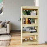 Book Cabinet/Room Divider Sonoma Oak 60x30x135 cm Engineered Wood