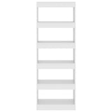 Book Cabinet/Room Divider White 60x30x166 cm Engineered Wood