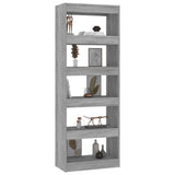 Book Cabinet/Room Divider Concrete Grey 60x30x166 cm Engineered Wood - Top-Down View