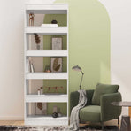 Book Cabinet/Room Divider High Gloss White 60x30x166 cm Engineered Wood