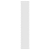 Book Cabinet/Room Divider High Gloss White 60x30x166 cm Engineered Wood