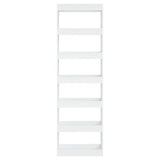 Book Cabinet/Room Divider White 60x30x198 cm - Side View