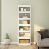 Book Cabinet/Room Divider White 60x30x198 cm - 45-Degree Angle