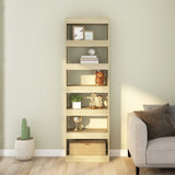 Book Cabinet/Room Divider Sonoma Oak 60x30x198 cm - Side View