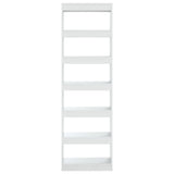 Book Cabinet/Room Divider High Gloss White 60x30x198 cm - 45-Degree Angle