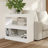 Book Cabinet/Room Divider White 80x30x72 cm - Rear View