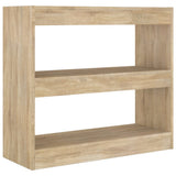 Book Cabinet/Room Divider Sonoma Oak 80x30x72 cm - Front View