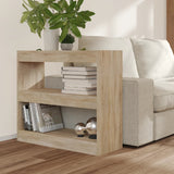 Book Cabinet/Room Divider Sonoma Oak 80x30x72 cm - Rear View