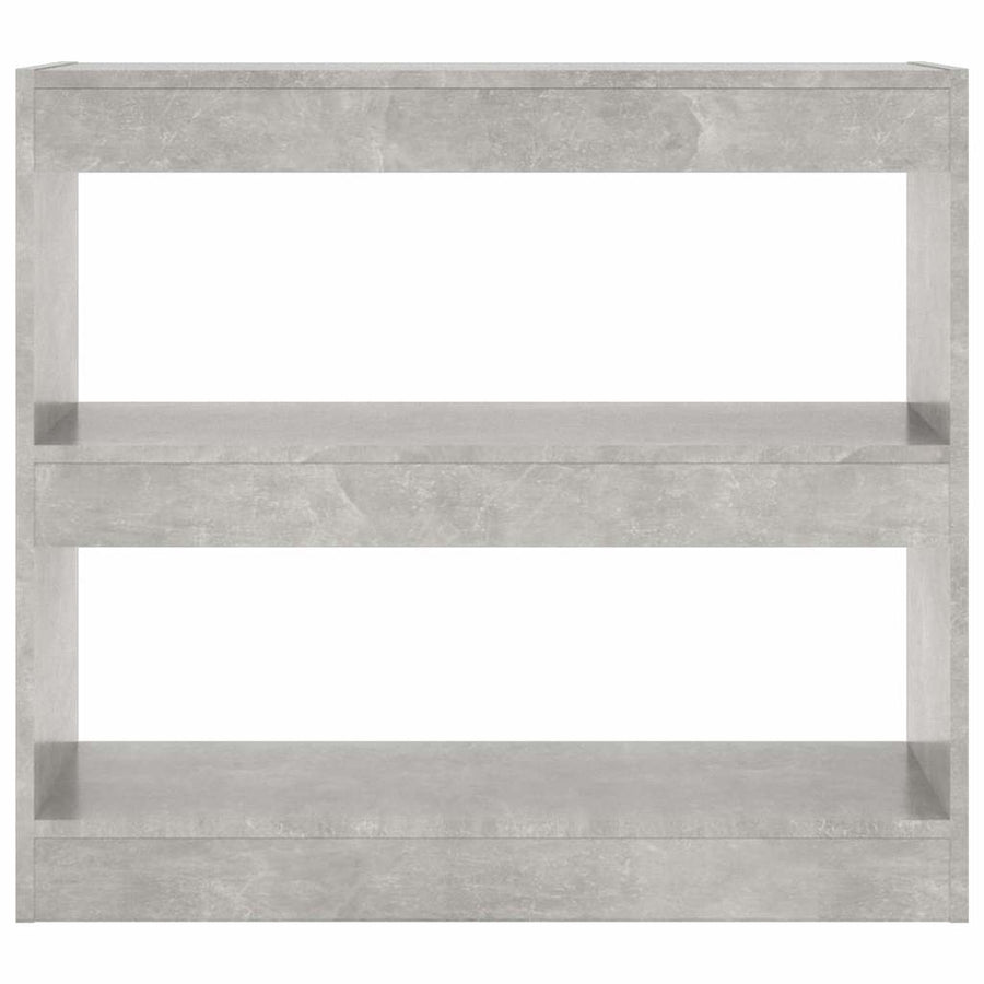Book Cabinet/Room Divider Concrete Grey 80x30x72 cm