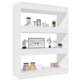 Book Cabinet/Room Divider White 80x30x103 cm Engineered wood - Top-Down View