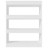 Book Cabinet/Room Divider White 80x30x103 cm Engineered wood - 45-Degree Angle
