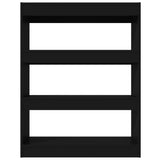 Book Cabinet/Room Divider Black 80x30x103 cm Engineered wood - 45-Degree Angle