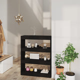 Book Cabinet/Room Divider Black 80x30x103 cm Engineered wood