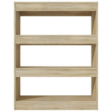 Book Cabinet/Room Divider Sonoma Oak 80x30x103 cm Engineered wood - Side View
