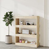 Book Cabinet/Room Divider Sonoma Oak 80x30x103 cm Engineered wood - Rear View