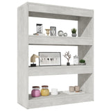 Book Cabinet/Room Divider Concrete Grey 80x30x103 cm Engineered wood - 45-Degree Angle