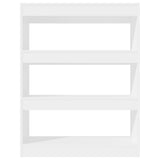 Book Cabinet/Room Divider High Gloss White 80x30x103 cm Engineered wood