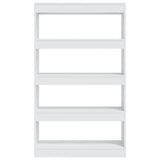 Book Cabinet/Room Divider White 80x30x135 cm Engineered Wood - 45-Degree Angle