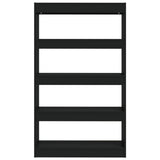 Book Cabinet/Room Divider Black 80x30x135 cm Engineered Wood