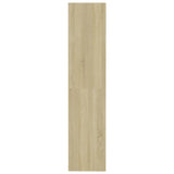 Book Cabinet/Room Divider Sonoma Oak 80x30x135 cm Engineered Wood - Rear View