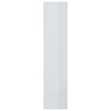 Book Cabinet/Room Divider High Gloss White 80x30x135 cm Engineered Wood