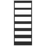 Book Cabinet/Room Divider Black 80x30x198 cm Engineered Wood