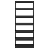 Book Cabinet/Room Divider Black 80x30x198 cm Engineered Wood - Side View