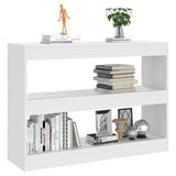 Book Cabinet/Room Divider White 100x30x72 cm - 45-Degree Angle