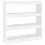 Book Cabinet/Room Divider White 100x30x103 cm
