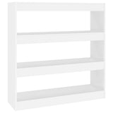 Book Cabinet/Room Divider White 100x30x103 cm - Front View