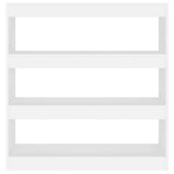 Book Cabinet/Room Divider White 100x30x103 cm