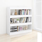 Book Cabinet/Room Divider White 100x30x103 cm