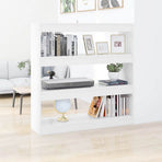 Book Cabinet/Room Divider White 100x30x103 cm