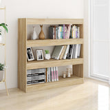 Book Cabinet/Room Divider Sonoma Oak 100x30x103 cm - 45-Degree Angle