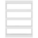 Book Cabinet/Room Divider White 100x30x135 cm