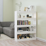 Book Cabinet/Room Divider White 100x30x135 cm