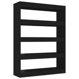 Book Cabinet/Room Divider Black 100x30x135 cm